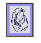 Madonna With Baby Cross Stitch Pattern