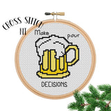 Make Pour Decision Cross Stitch Kit
