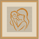Mother With Baby Cross Stitch Kit. Mother's Day Gift.