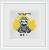 Namast'ay In Bed Cross Stitch Kit