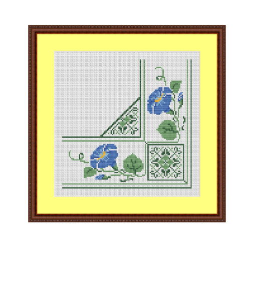 Napkin Cross Stitch Pattern. Instant Download.