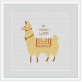 No Drama Llama Cross Stitch Kit.