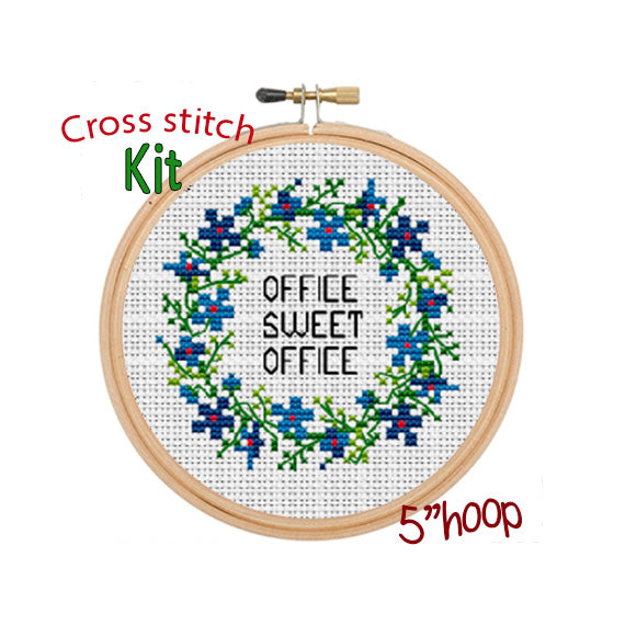 Office Sweet Office Cross Stitch Kit