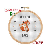 Oh! For Fox Sake cross stitch kit 