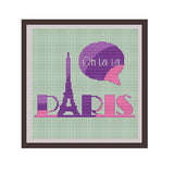 Oh La La Paris Cross Stitch Pattern. PDF Pattern.