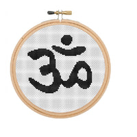 Om Yoga Cross Stitch Pattern.