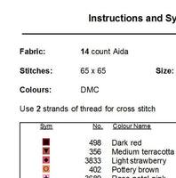Orchid Cross Stitch Pattern