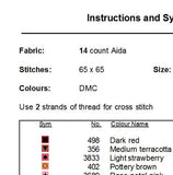 Orchid Cross Stitch Pattern