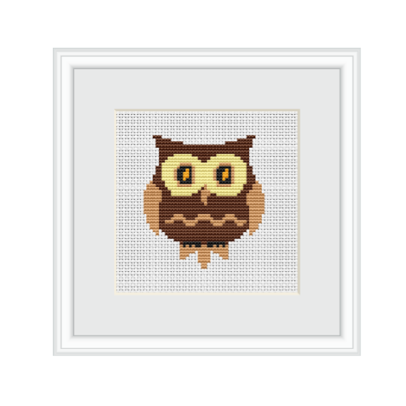 Owl Cross Stitch Pattern. Cross Stitch PDF Pattern.