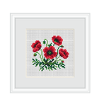 Poppy Cross Stitch Pattern.