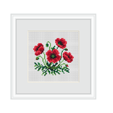 Poppy Cross Stitch Pattern.