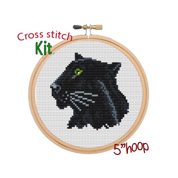 Panther Cross Stitch Kit