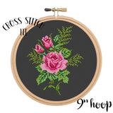 Pink Rose Cross Stitch Kit