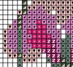Poppy Seed Flower Cross Stitch Pattern.