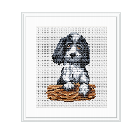 Puppy Cross Stitch Pattern