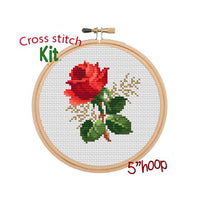 Rose Cross Stitch Kit