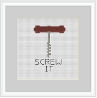 Screw It Cross Stitch Kit