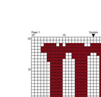 Scorpio Zodiac Sign Cross Stitch Pattern.
