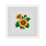 Sunflowers Cross Stitch Pattern.