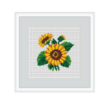Sunflowers Cross Stitch Pattern.