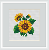Sunflowers 5" Hoop Cross Stitch Kit
