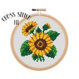 Sunflowers 5" Hoop Cross Stitch Kit