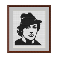 Sylvester Stallone Cross Stitch Pattern