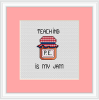 Teaching Is My Jam Cross Stitch Pattern 