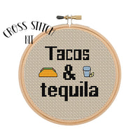 Tacos & Tequila Cross Stitch Kit