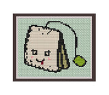 Tea Bag Cross Stitch Pattern.