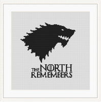 The North Remembers Cross Stitch Kit.