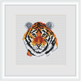 Tiger Cross Stitch Kit. Wild Animals Cross Stitch Kit.