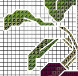 Vegetables Cross Stitch Pattern. Kitchen Decor PDF Pattern.