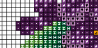 Violets Cross Stitch Pattern.
