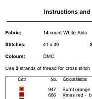 Apples Cross Stitch Pattern. Kitchen Decor PDF Pattern.