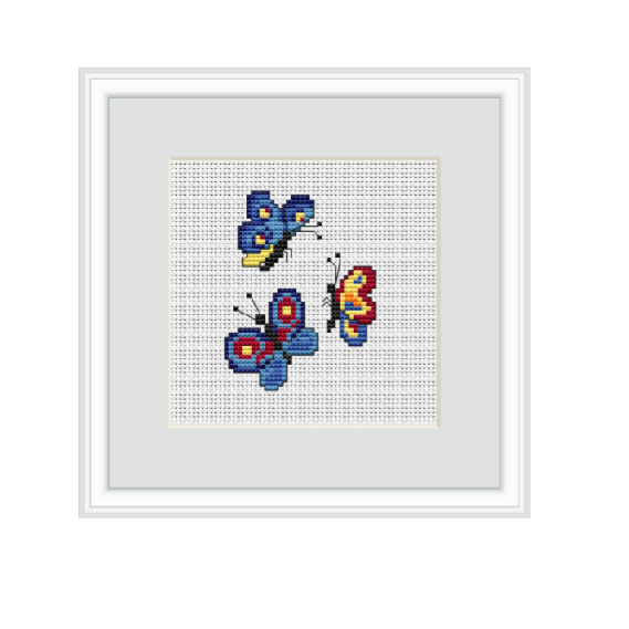 Butterflies Cross Stitch Pattern.