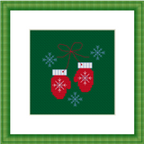 Christmas Mittens Cross Stitch Kit