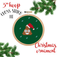 Christmas Poop Emoji Cross Stitch Kit