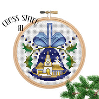 Christmas Ornament Bell Cross Stitch Kit