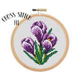 Crocuses Cross Stitch Kit. Crocuses Embroidery Kit.