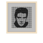 Plastic Canvas Elvis Presley Cross Stitch Pattern