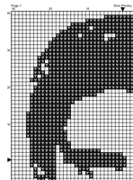 Plastic Canvas Elvis Presley Cross Stitch Pattern