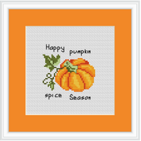 Happy Pumpkin Spice Season Cross Stitch Kit