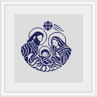 Holy Family Cross Stitch Kit
