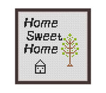 Home Sweet Home Cross Stitch Pattern.