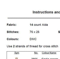 Hubby Cross Stitch Pattern