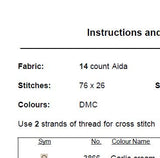Hubby Cross Stitch Pattern
