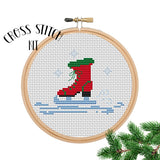 Christmas Ice Skater Cross Stitch Kit