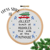 Jolliest Bunch Of Assholes Full Cross Stitch Kit