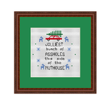 Jolliest Bunch Of Assholes Cross Stitch Kit